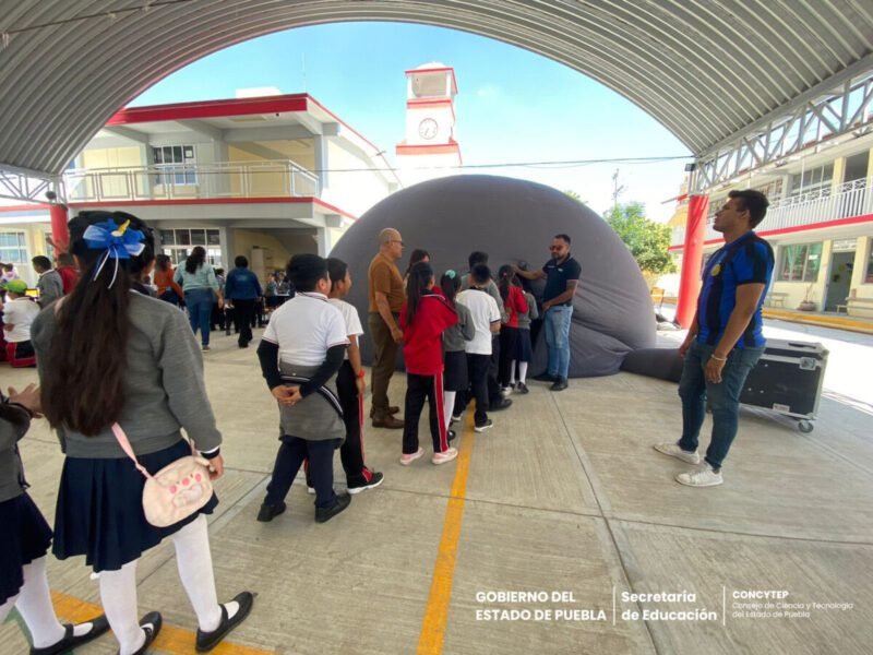 Visita a la Escuela Primaria Justo Sierra ubicada en el municipio de Mazapiltepec de Juárez, Puebla.