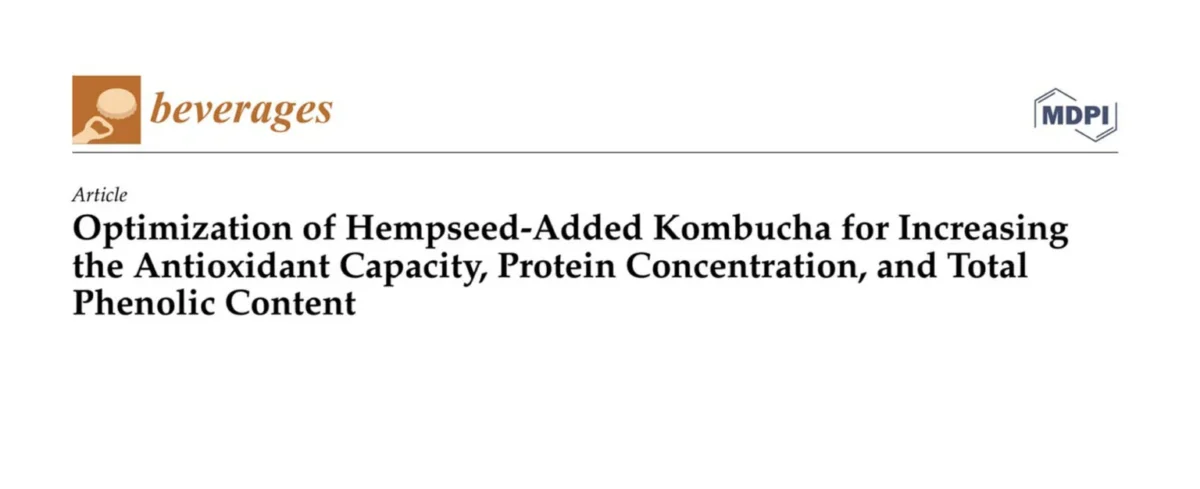 Optimization of Hempseed-Added Kombucha for Increasing the Antioxidant Capacity, Protein Concentration, and Total Phenolic Content