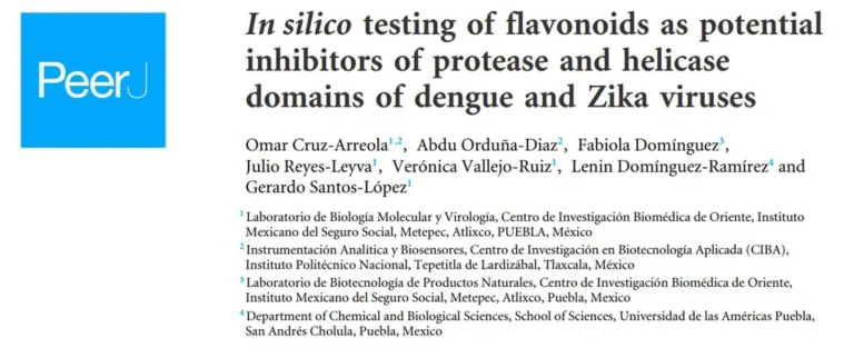 In silico testing of flavonoids as potential inhibitors of protease and helicase domais of dengue and Zika viruses